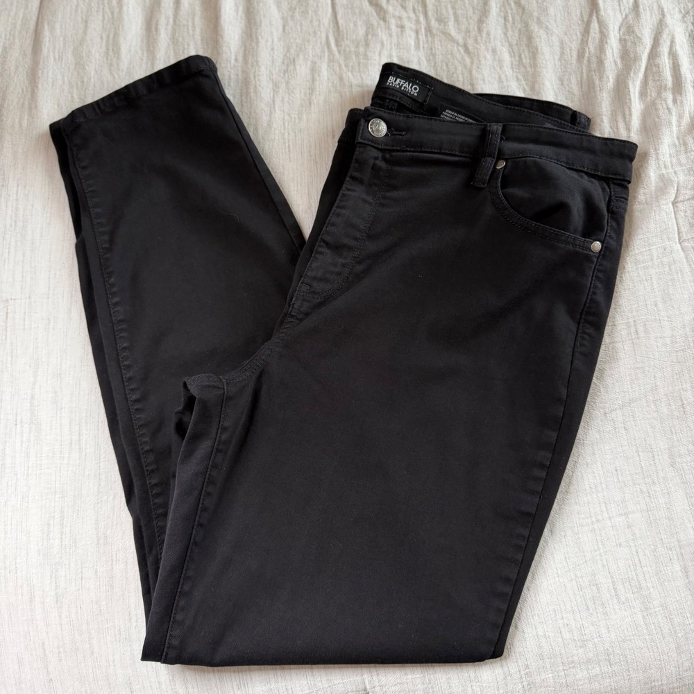 Buffalo Womens 14/34 Black Hanna High Rise Soft Stretch Skinny Jeans Tencel